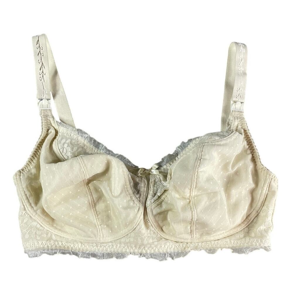Bravado Cream Lace Trim Nursing Bra